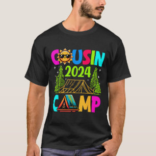 Cousin Camp 2024 Familie Vakantie Zomer Camping Cr T-shirt