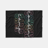 Cousin Camp 2025 Camping Campfire Summer Vacation Fleece Deken (Voorkant (Horizontaal))