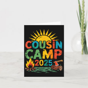 Cousin Camp 2025 Camping Kampvuur Zomervakantie Kaart