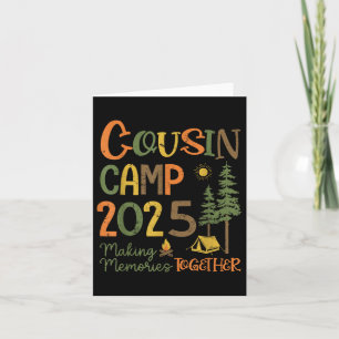 Cousin Camp 2025 Camping Trip Groep Vakantie Campf Kaart