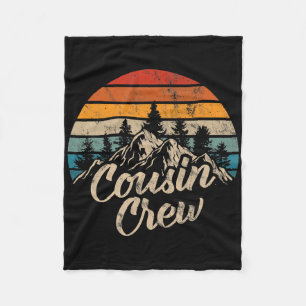 Cousin Crew 2025 Kamperen Buitenlucht Zonsondergan Fleece Deken