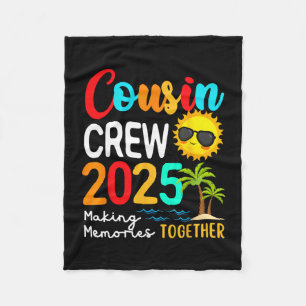 Cousin Crew 2025 Zomer Vakantie Strand Matching Fa Fleece Deken