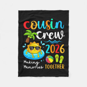 Cousin Crew 2026 Samen Herinneringen Maken Zomer Fleece Deken
