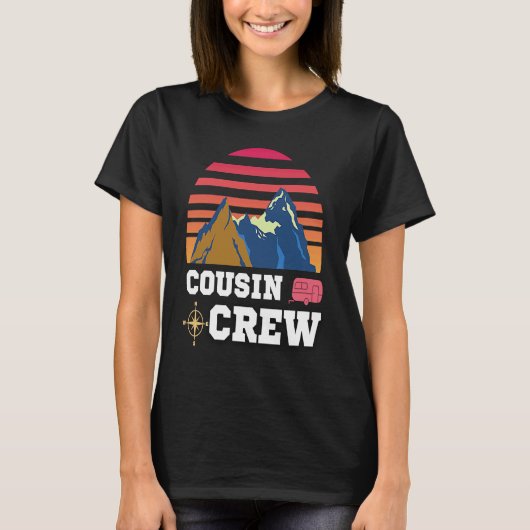 Cousin Crew Camping Adventure T-shirt (Voorkant)