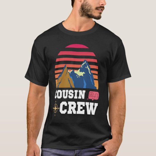 Cousin Crew Camping Adventure T-shirt (Voorkant)