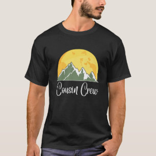 Cousin Crew Camping Outdoor Sunset Summer Camp App T-shirt