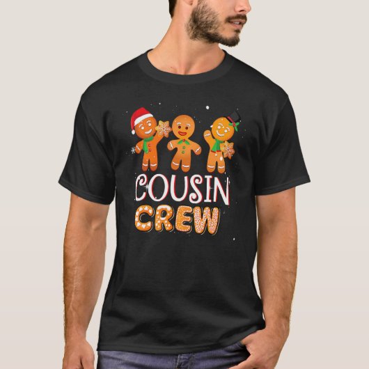 Cousin Crew Christmas PJs Gingerbread Man 1 T-shirt (Voorkant)