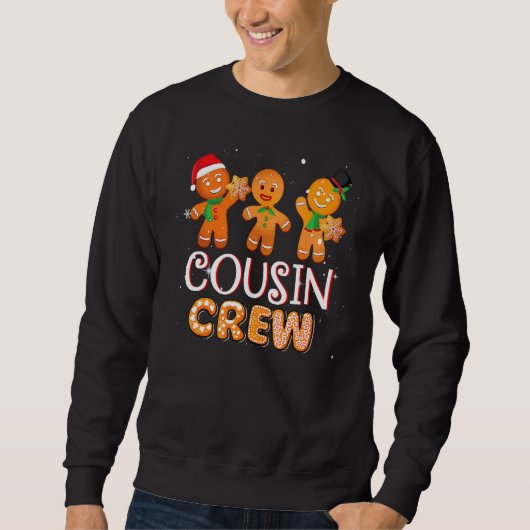 Cousin Crew Christmas PJs Gingerbread Man 1 Trui (Voorkant)