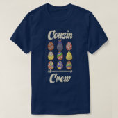 Cousin Crew Cute Bunny Rabbit Egg Matching Easter  T-shirt (Design voorkant)