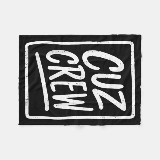 Cousin Crew Family Matching Funny Cousin Squad Tee Fleece Deken (Voorkant (Horizontaal))