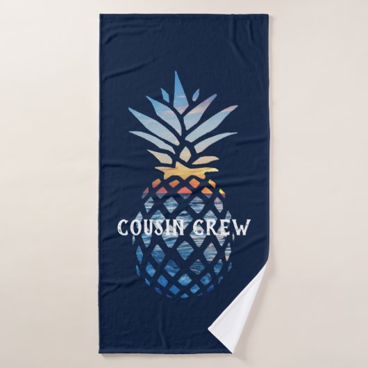 Cousin Crew Family Summer Beach Party Custom (Serviette de bain)