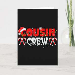 Cousin Crew Kerstboom Matching Kids Familie Groep  Kaart
