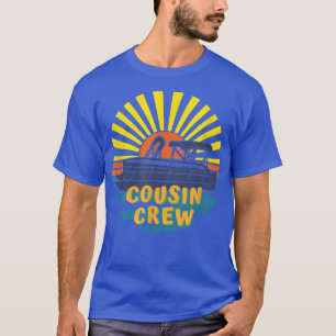 Cousin Crew Pontoon-boot Summer Retro Sunset Lake T-shirt