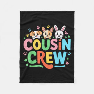 Cousin Crew Shirt Volwassenen Kinder Matching Cous Fleece Deken
