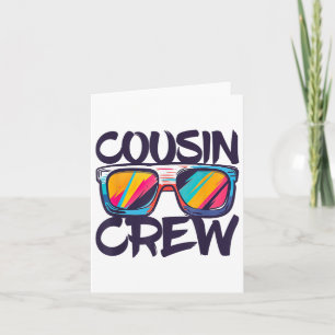 Cousin Crew Shirt Volwassenen Kinder Matching Cous Kaart