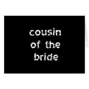 Cousin de la mariée