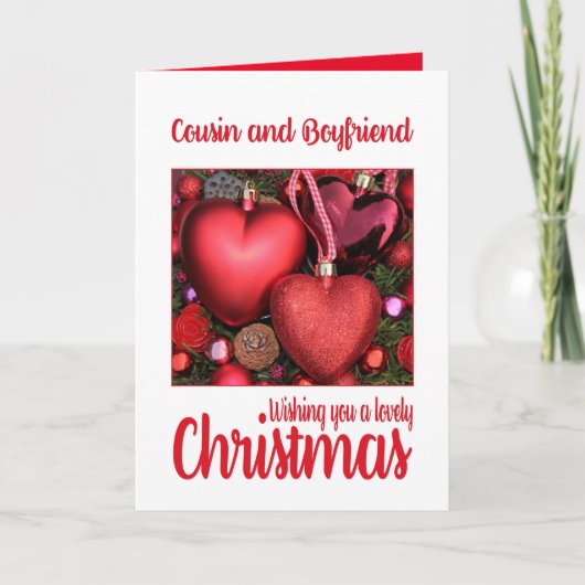 Cousin et copain Jolie carte de Noël (Devant)