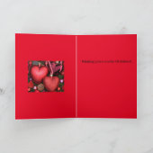 Cousin et copain Jolie carte de Noël (Intérieur)