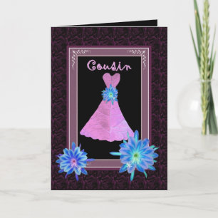 COUSIN Junior Bridesmaid - Paarse garnalen en bloe