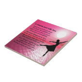 Cousin Poem - Ballerina Tegeltje (Zijkant)