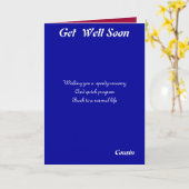 Cousin va bien bientôt les cartes (Fleur jaune)