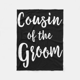 Cousin van de bruidegom trouw bruidsmeisjes fleece deken