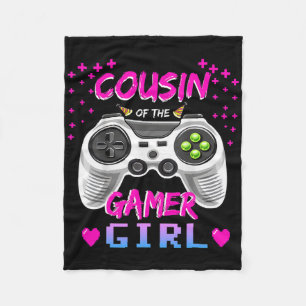 Cousin van de Gamer Girl videogame verjaardag Fleece Deken
