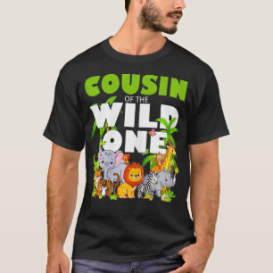 Cousin van de wilde One Zoo-verjaardagssafari Jung T-shirt