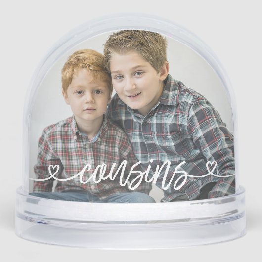 Cousins Coeurs d'amour Photo personnalisée (Avant)