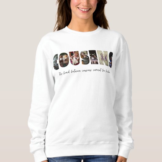 Cousins Foto Collage Sweatshirt (Voorkant)