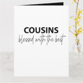 Cousins - Gezegend met de beste groet Kaart (Gele Bloem)