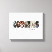 Cousins Photo Collage Canvas Print (Voorkant)