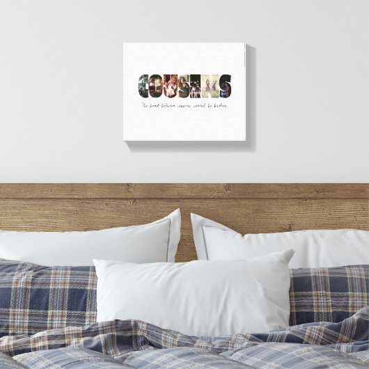 Cousins Photo Collage Canvas Print (Insitu (Slaapkamer))