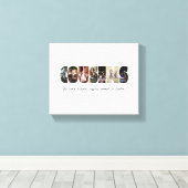 Cousins Photo Collage Canvas Print (Insitu (Houten vloer))