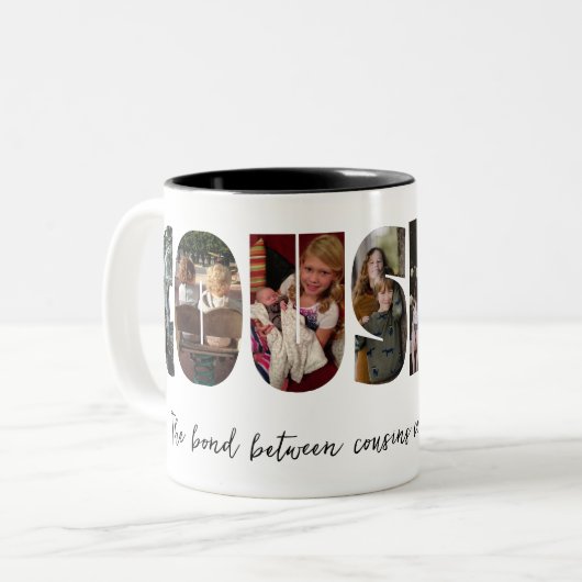 Cousins Photo Collage Mug (Devant gauche)