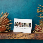 Cousins Photo Collage Plaque Fotoplaat (Zijkant)