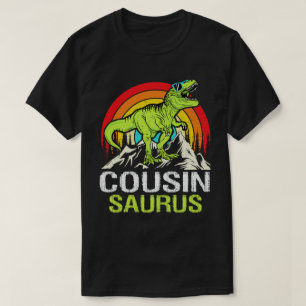 Cousinsaurus dinosaurus T Rex neef saurus matching T-shirt