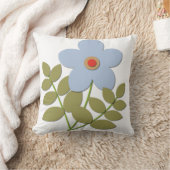 Coussin С simple fleur bleue (Couverture)