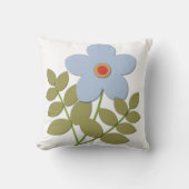 Coussin С simple fleur bleue (Recto)
