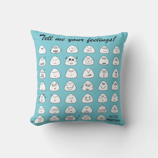 COUSSIN おにぎり顔（ブルー） (Recto)