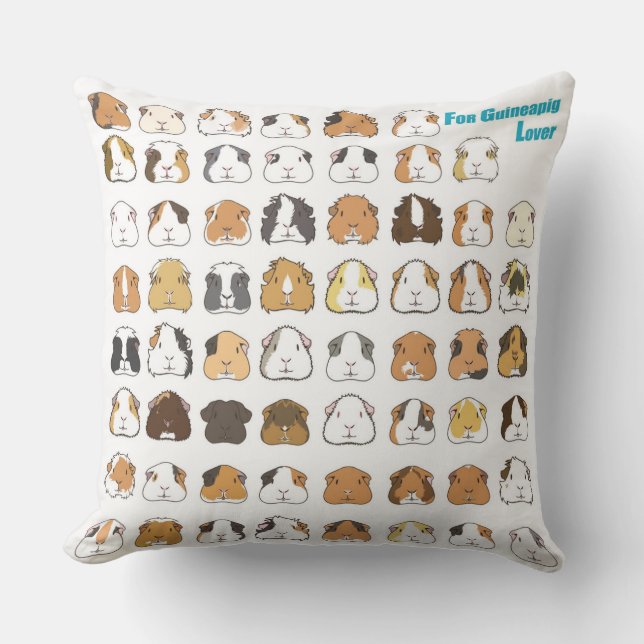 Coussin シンプルモルモットface (Recto)