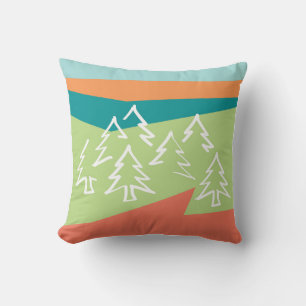 Coussin 感 de forêt 恩 Lancer l'oreiller avec fond de melon 