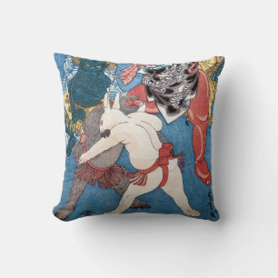 Coussin 金太郎と動物, 国芳 Kintaro et animaux, Kuniyoshi, Ukiyo-e