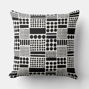 Coussin 100416 - Noir sur le blanc