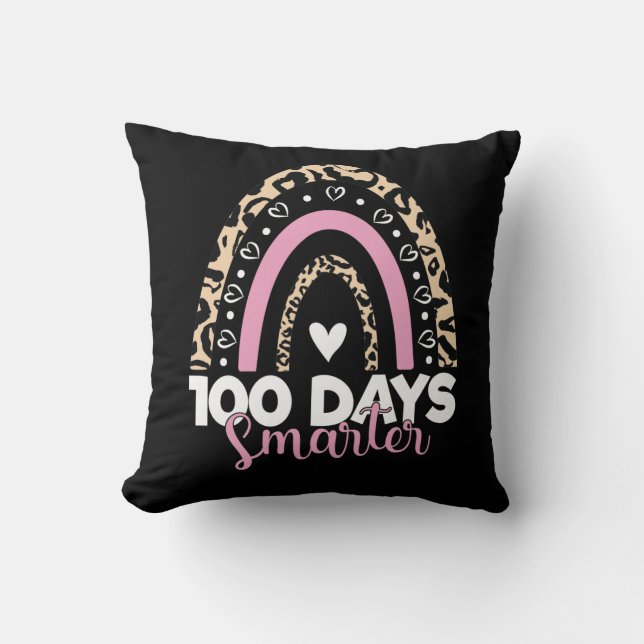 Coussin 100 Jours Samrter Happy 100e Jour de l'école Arc-e (Recto)