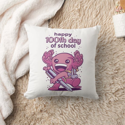 Coussin 100ème jour d'invitation à l'école (Couverture)