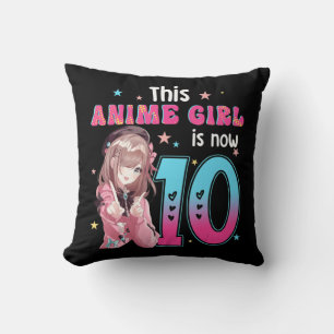 Coussin 10 Ans Fille Kawaii Cadeaux Anime Fille 10e Bir