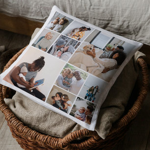Coussin 10 Collage de photos personnalisé