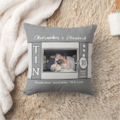 Coussin 10e anniversaire 1 photo gris (Couverture)