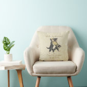 Coussin 10e anniversaire des chats mariages sur l'ivoire - (Chaise)